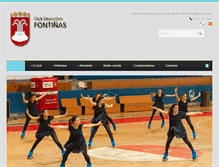 Tablet Screenshot of clubdeportivofontinas.com